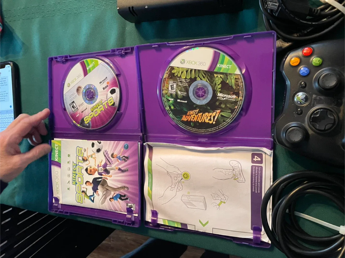 Xbox 360 Console with Kinect and Games image indicator(6)