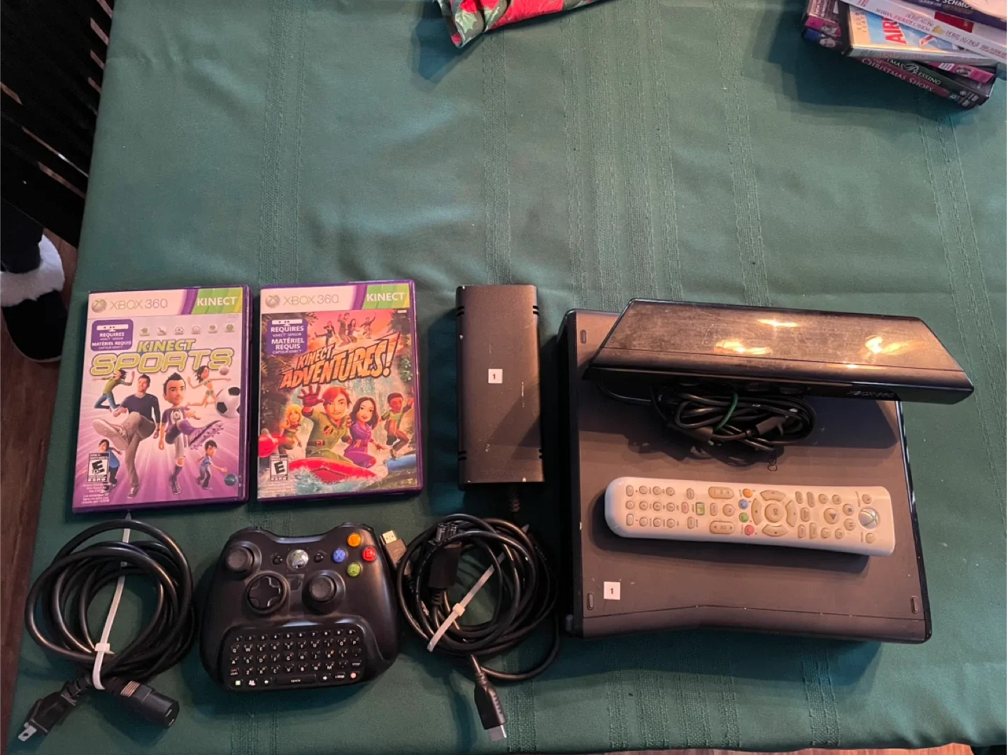 Xbox 360 Console with Kinect and Games