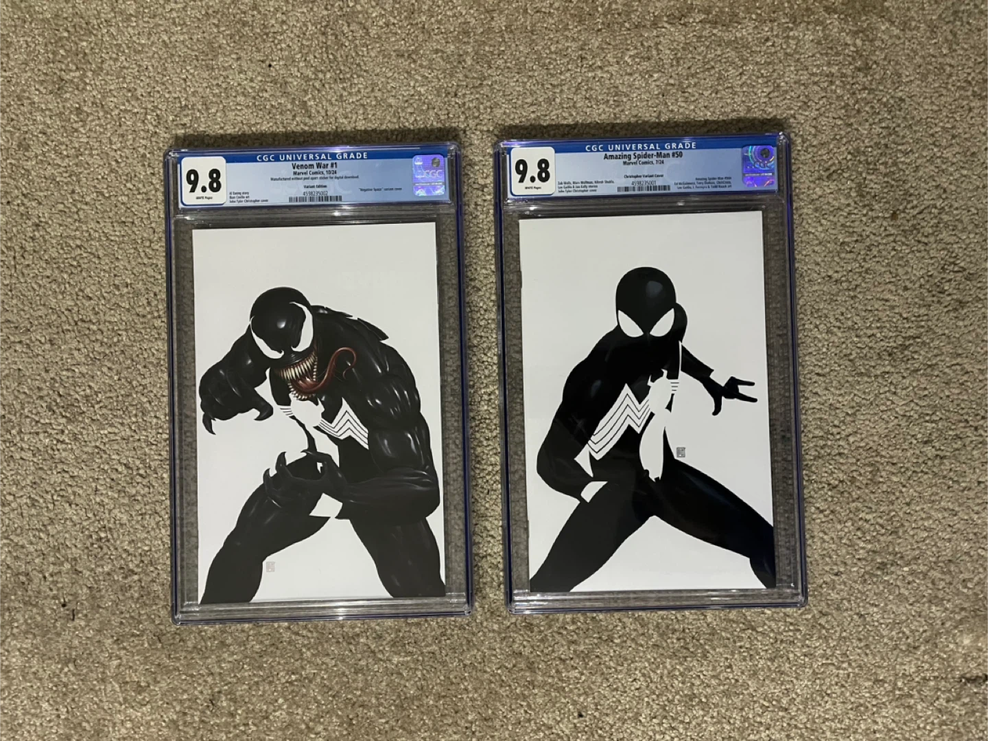 CGC Graded Venom War #1 & Amazing Spider-Man #50