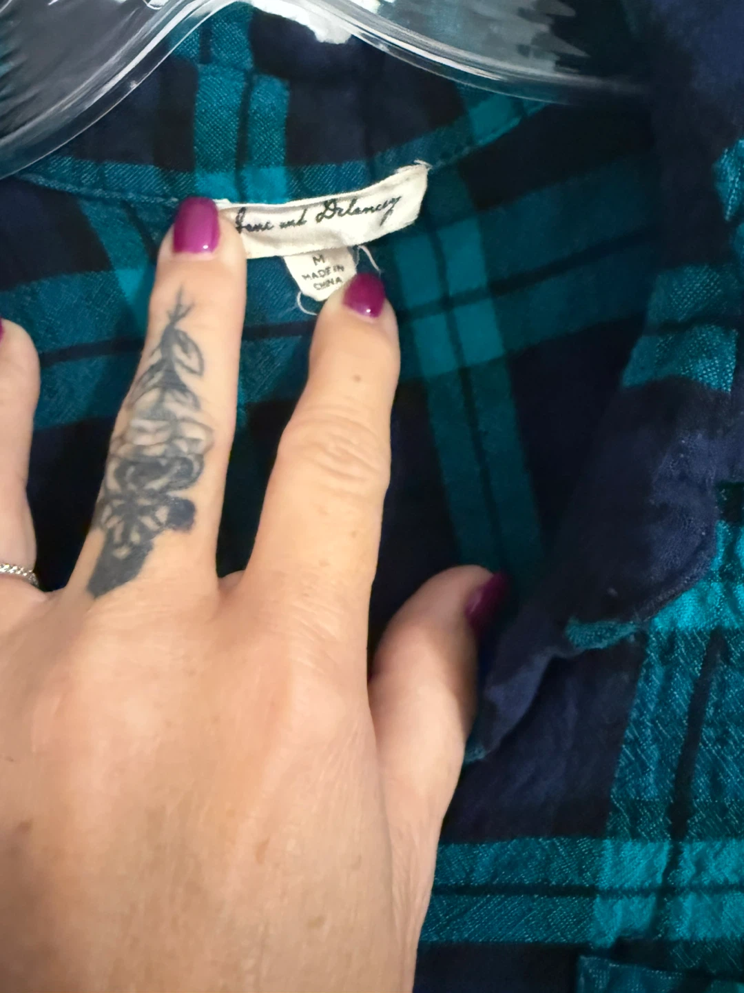 Jane and Bleeker Plaid Shirt - Size M - photo 2