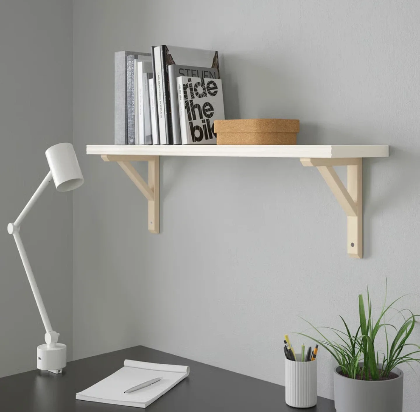 IKEA EKBY ALEX / SANDSHULT Shelf - White image indicator(3)