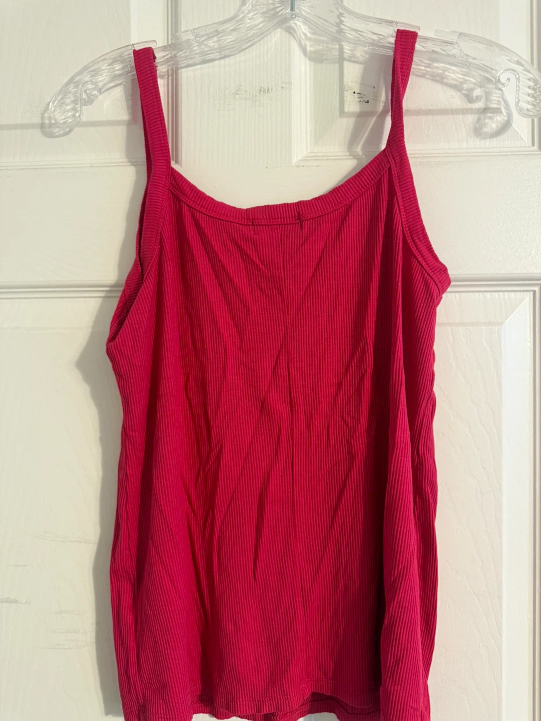 1.State Pink Ribbed Tank Top - Size M - photo 2