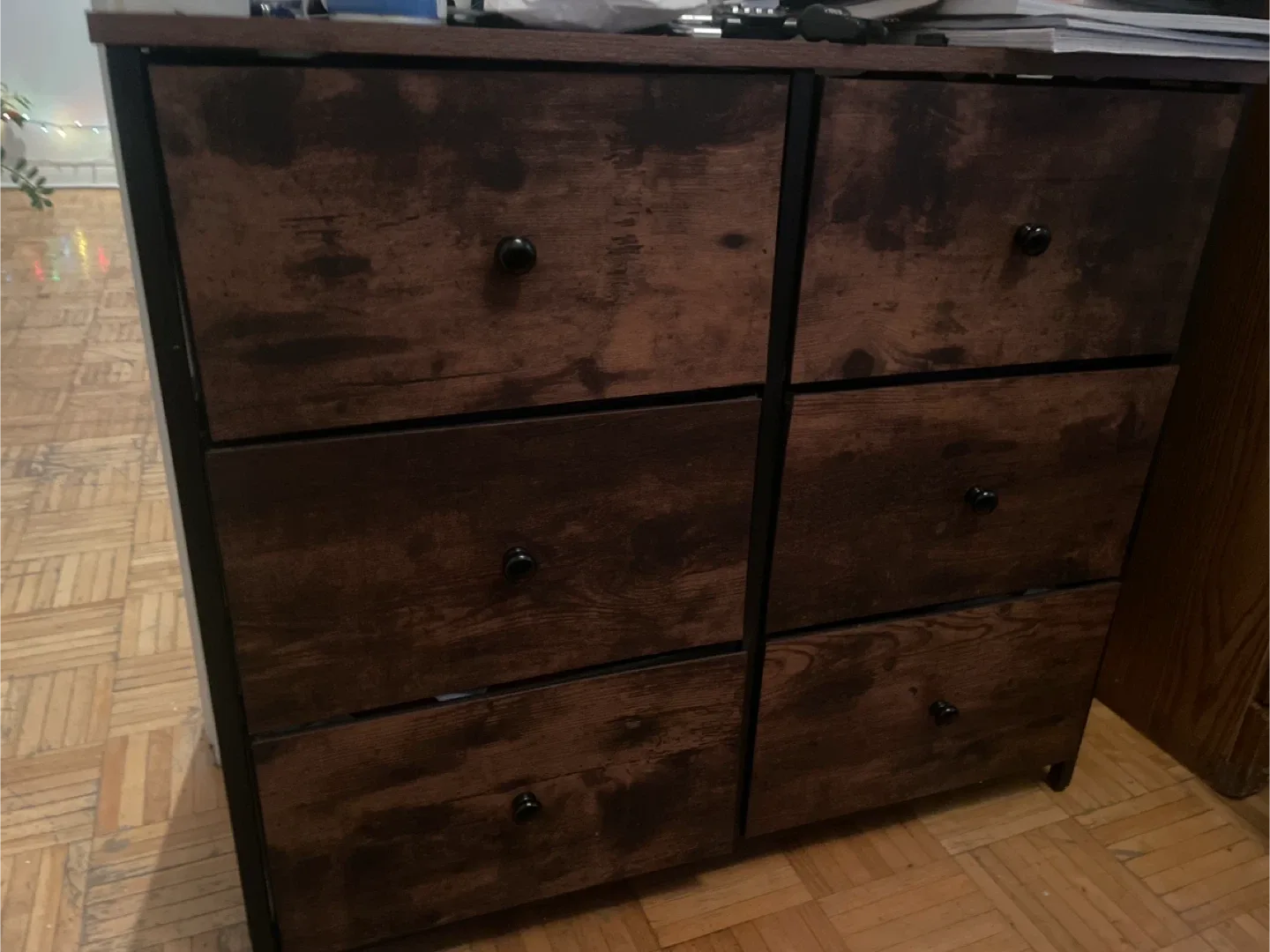 Brown Wood Dresser