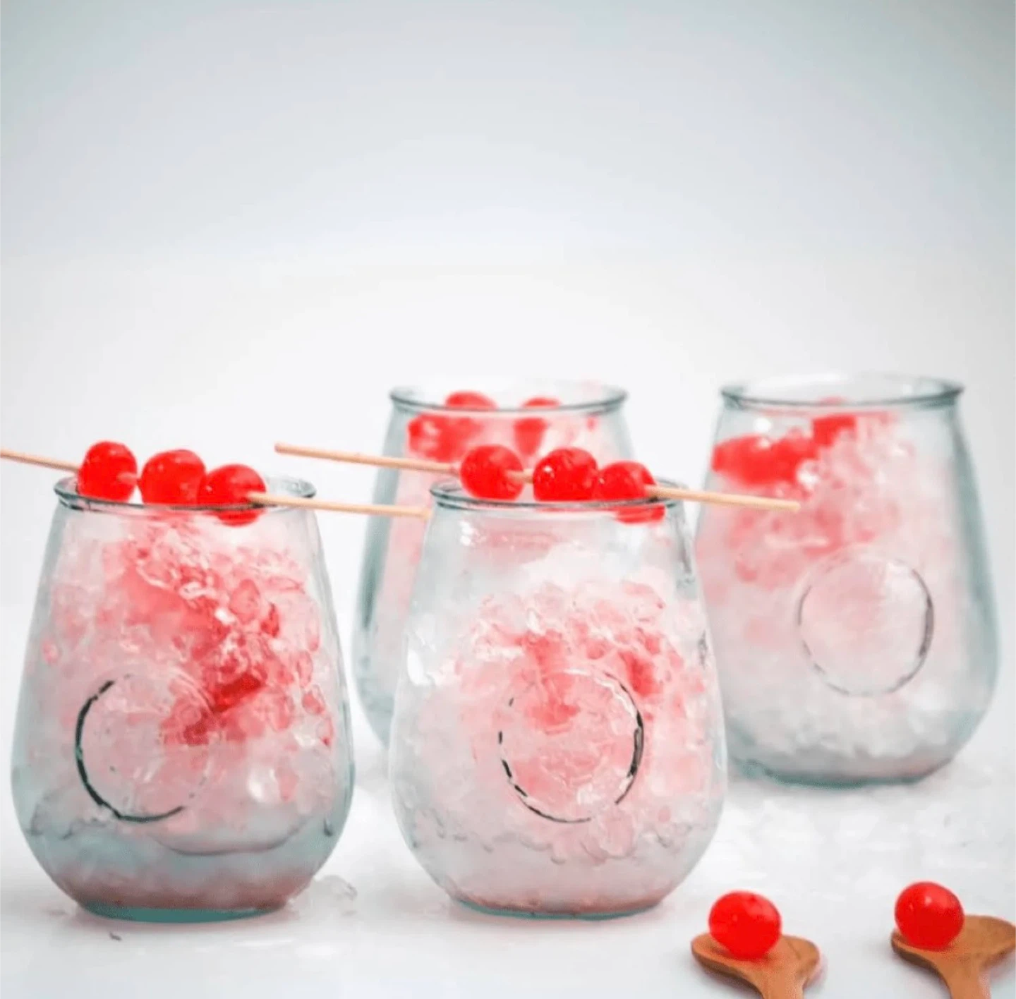 8 Authentic Recycled Glass Tumblers - Set of 4 - photo 3