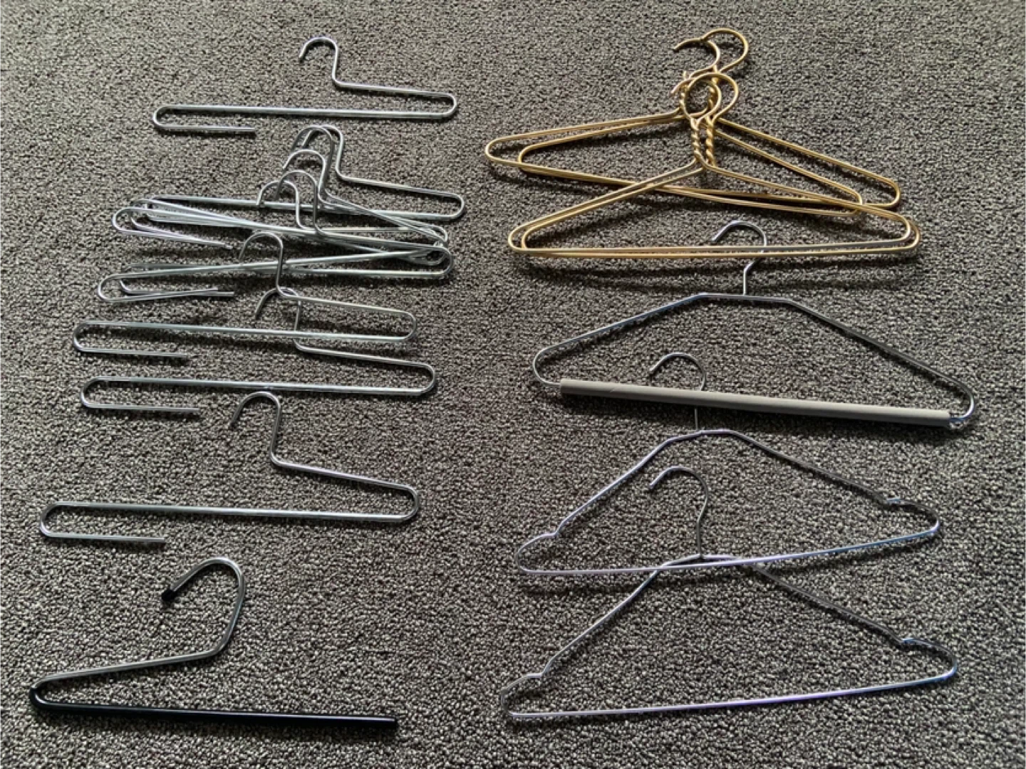 17 heavy duty metal hangers (please read description)