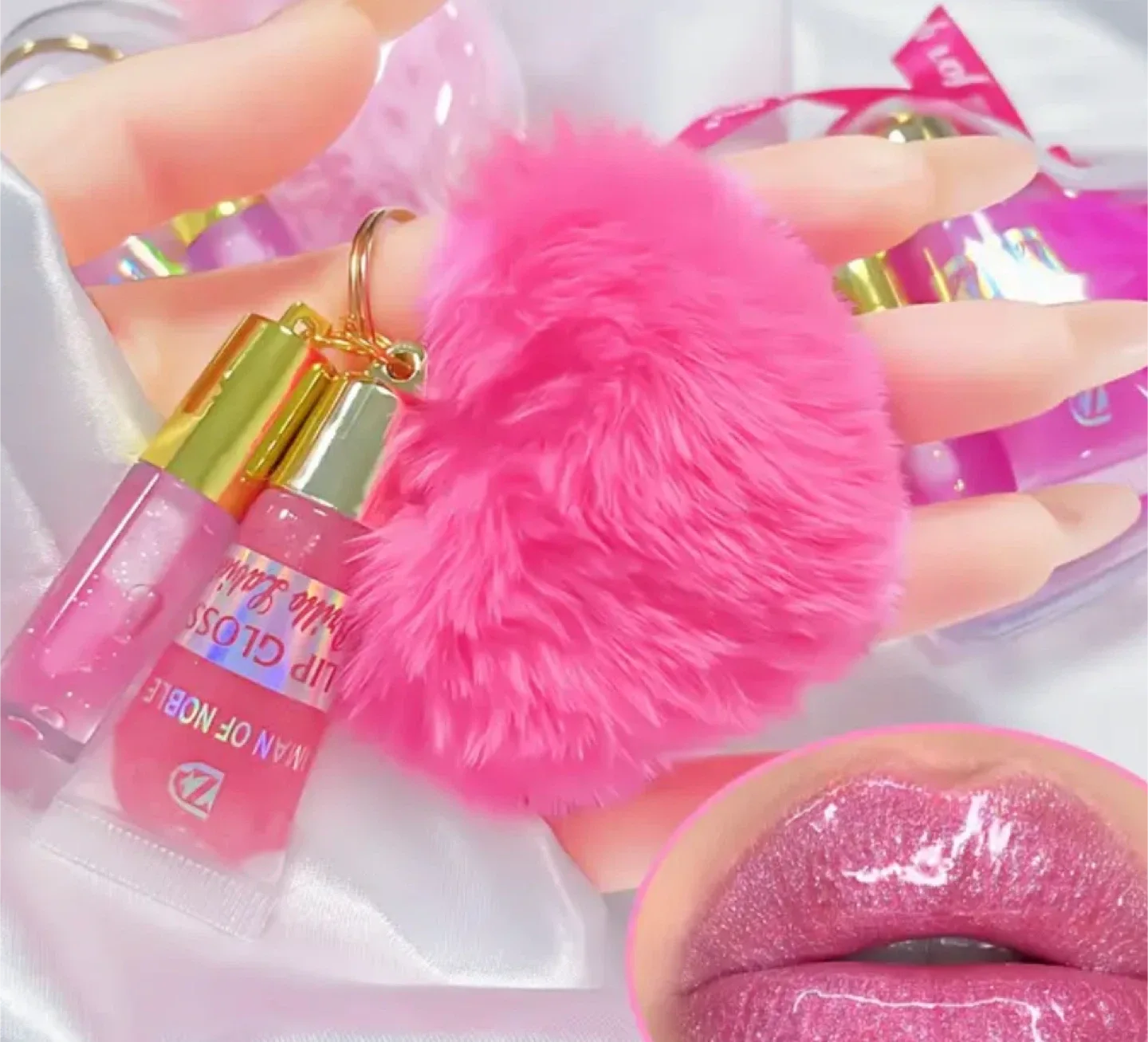 Lip gloss keychain $25