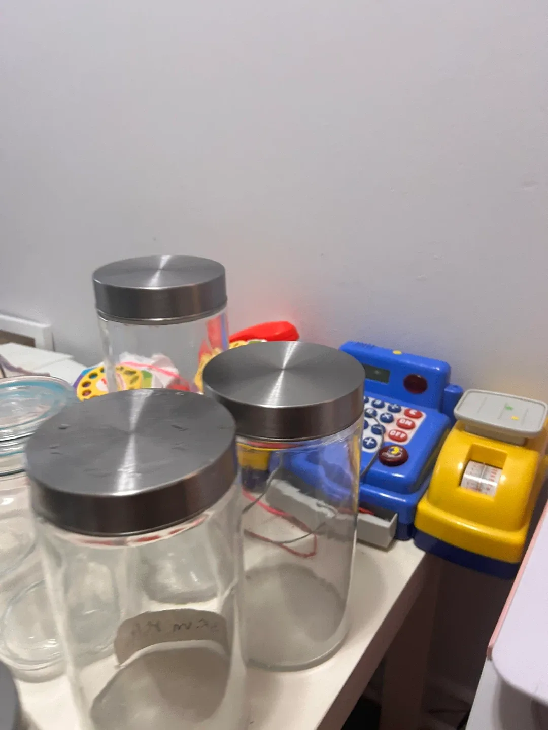 7 units Glass Jars with Metal Lids image indicator(5)