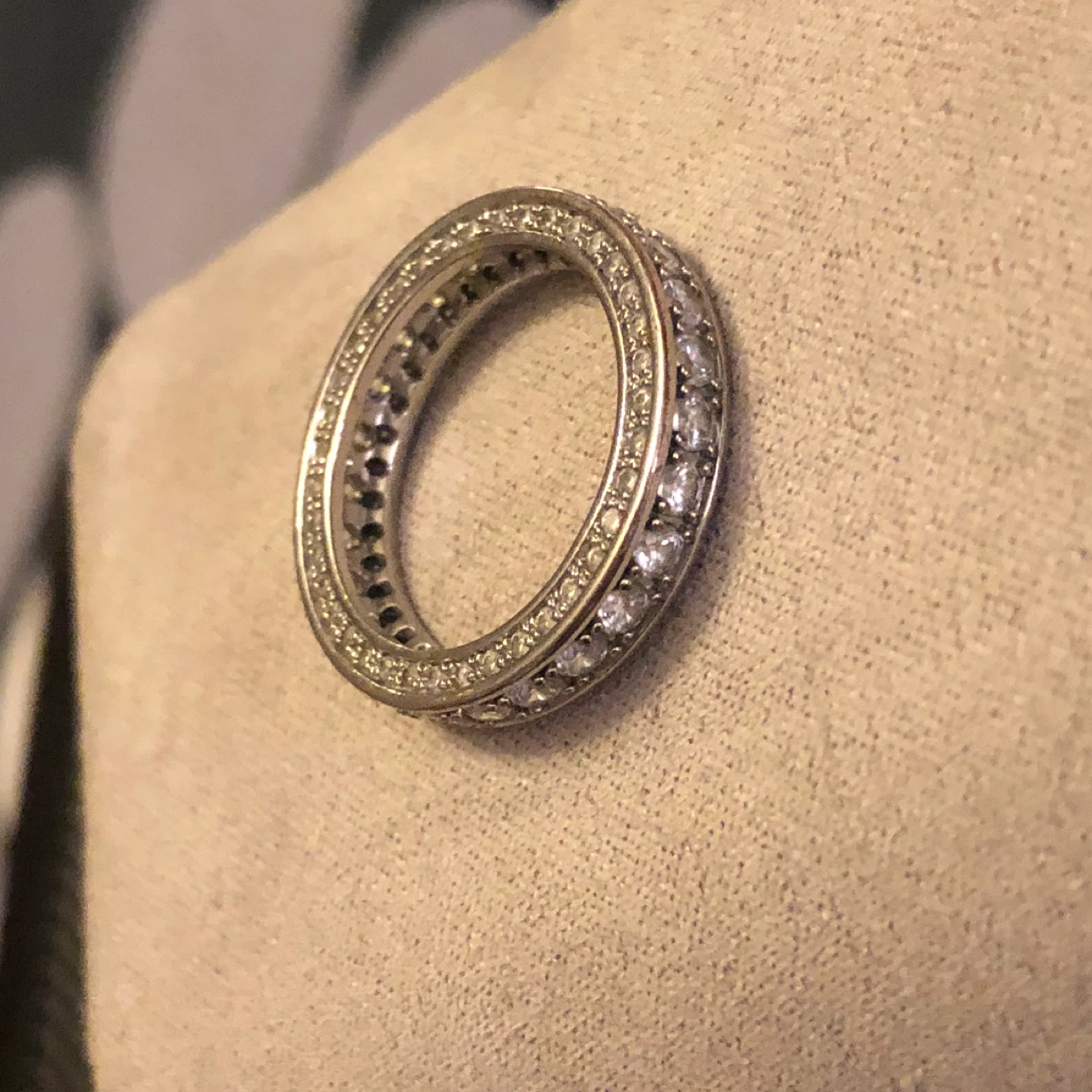 Art Deco Platinum Eternity Ring