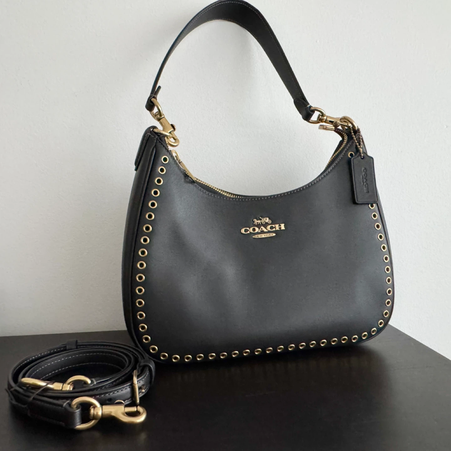 Coach Teri Hobo Grommet purse