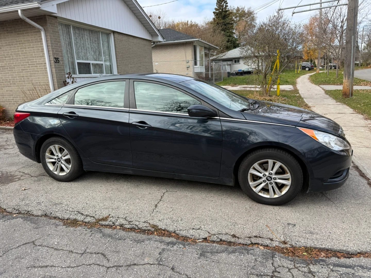 Hyundai Sonata 2013 Blue - photo 3