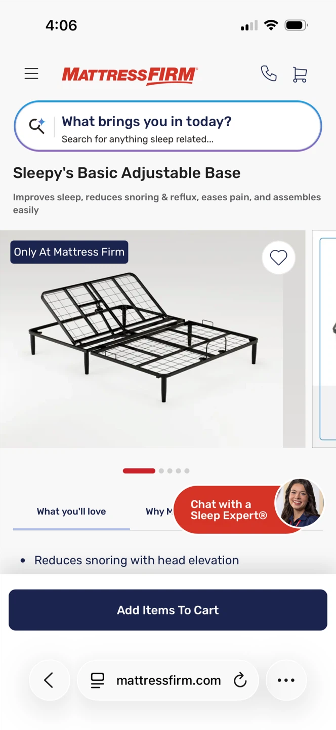 Full Mattress & Adjustable Frame - photo 4