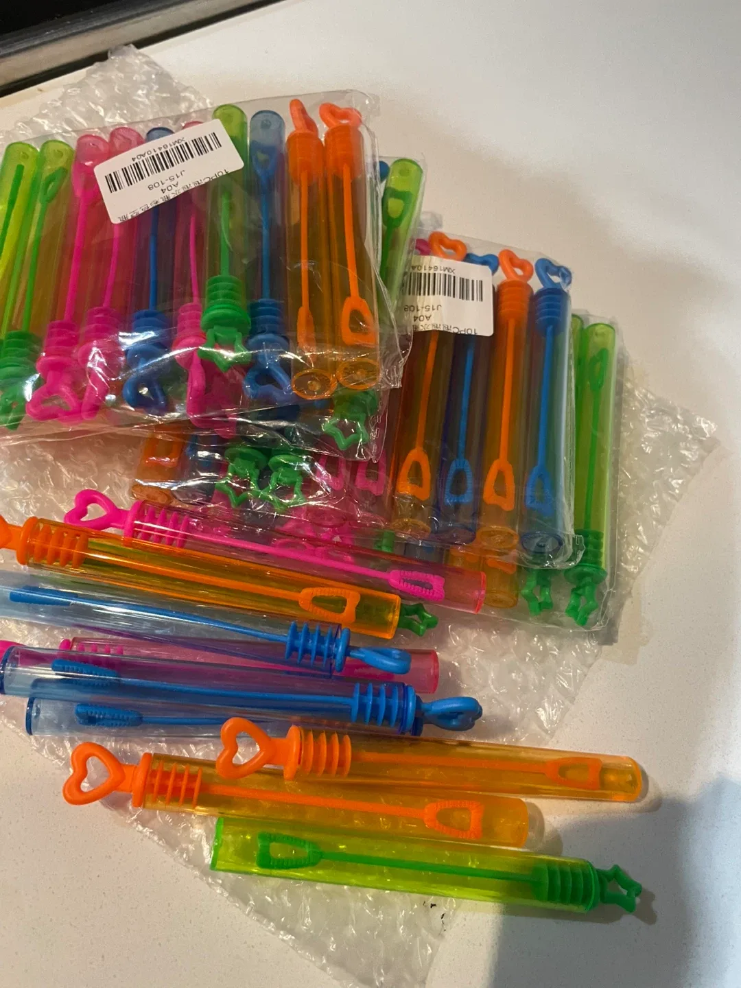 EMPTY Mini Bubble Wands - 50 Pack