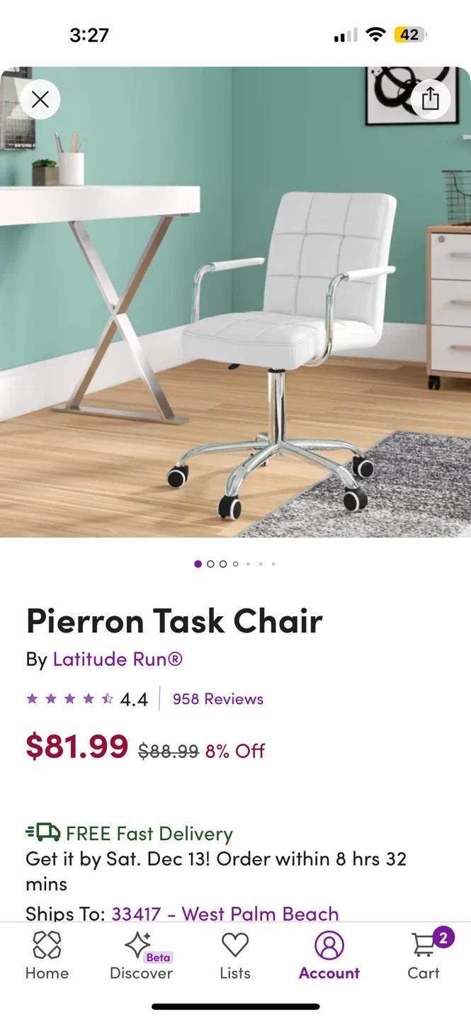 White Desk Chair