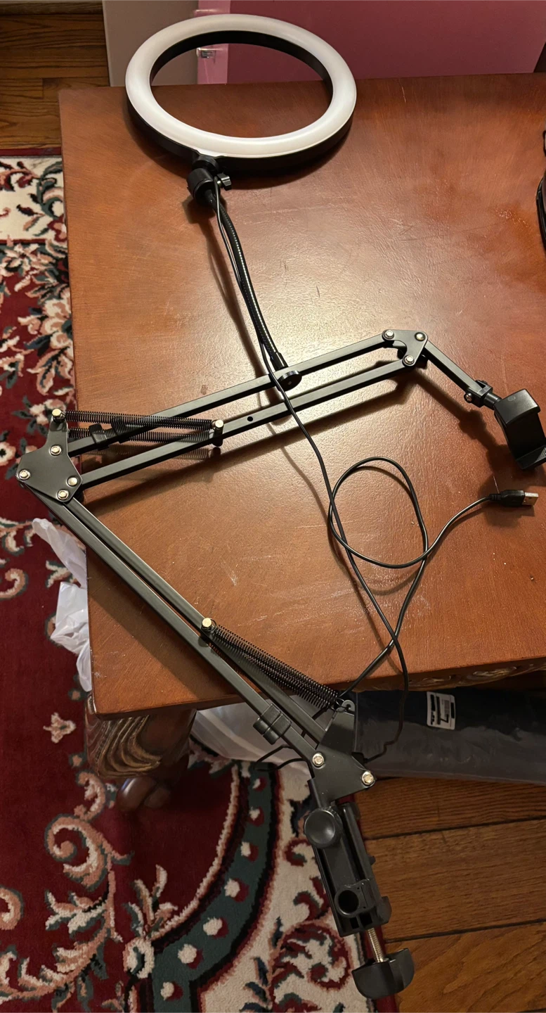 Ring Light with Phone and Table Stand