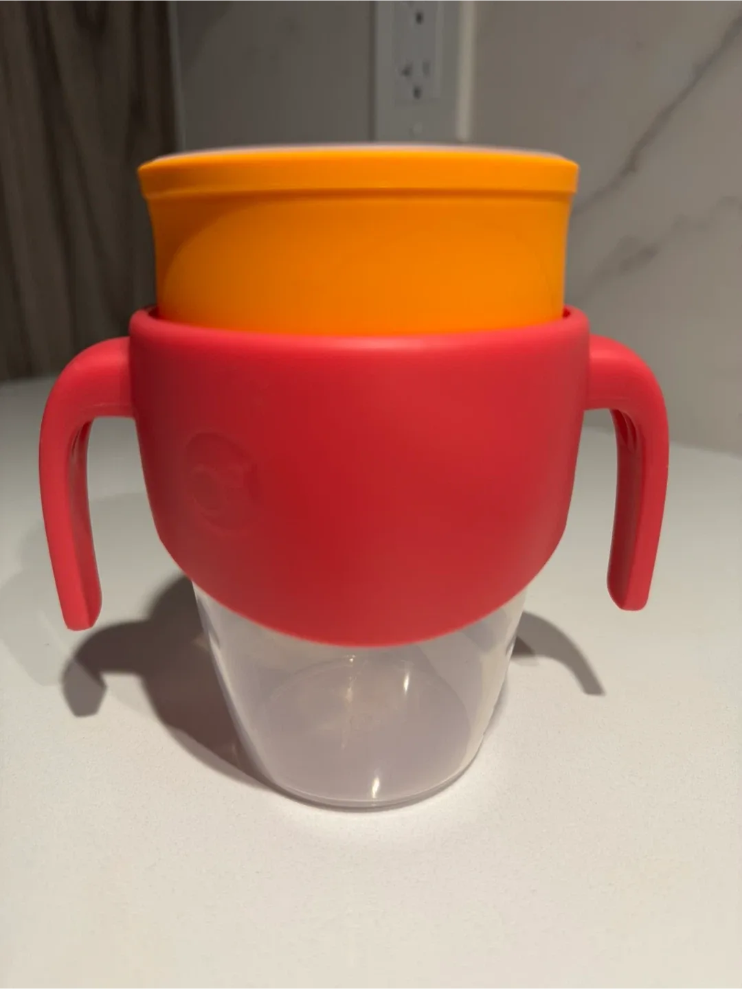 360 cup - pink & orange