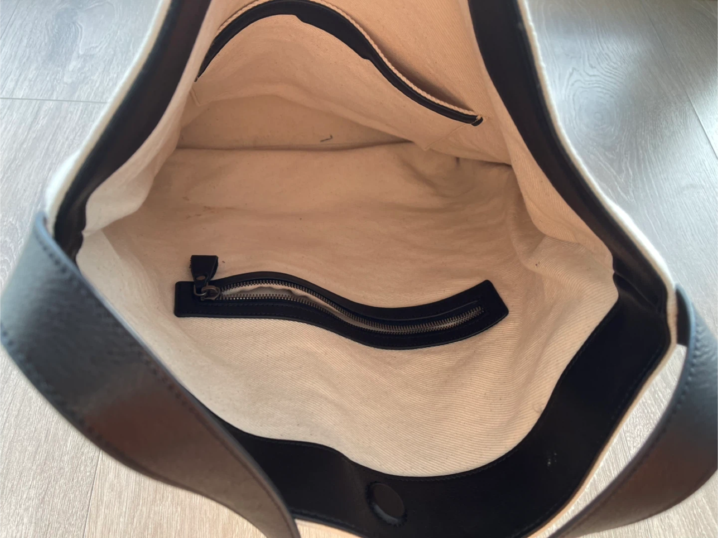 leather tote bag, canvas bag - photo 5