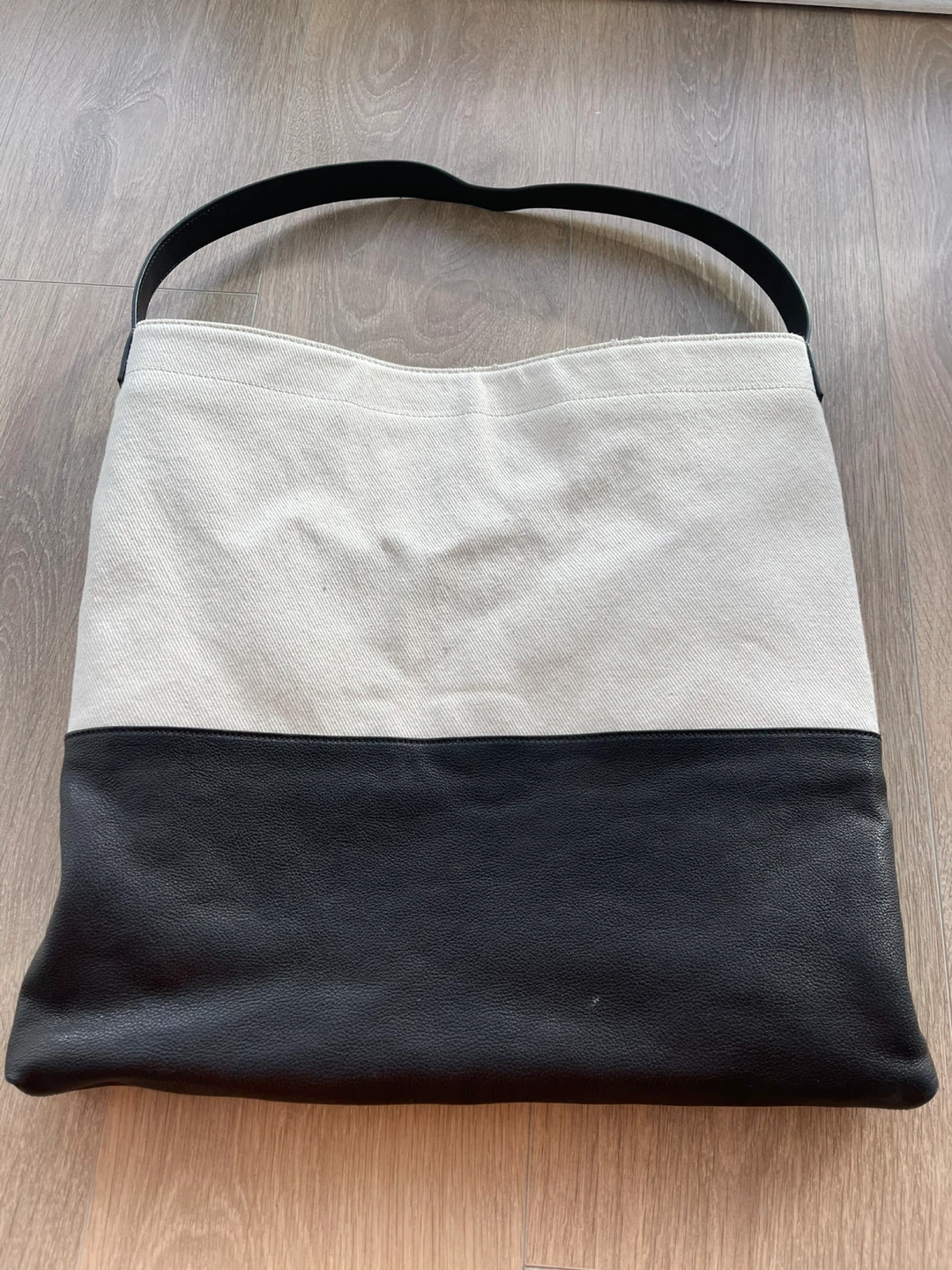 leather tote bag, canvas bag - photo 4