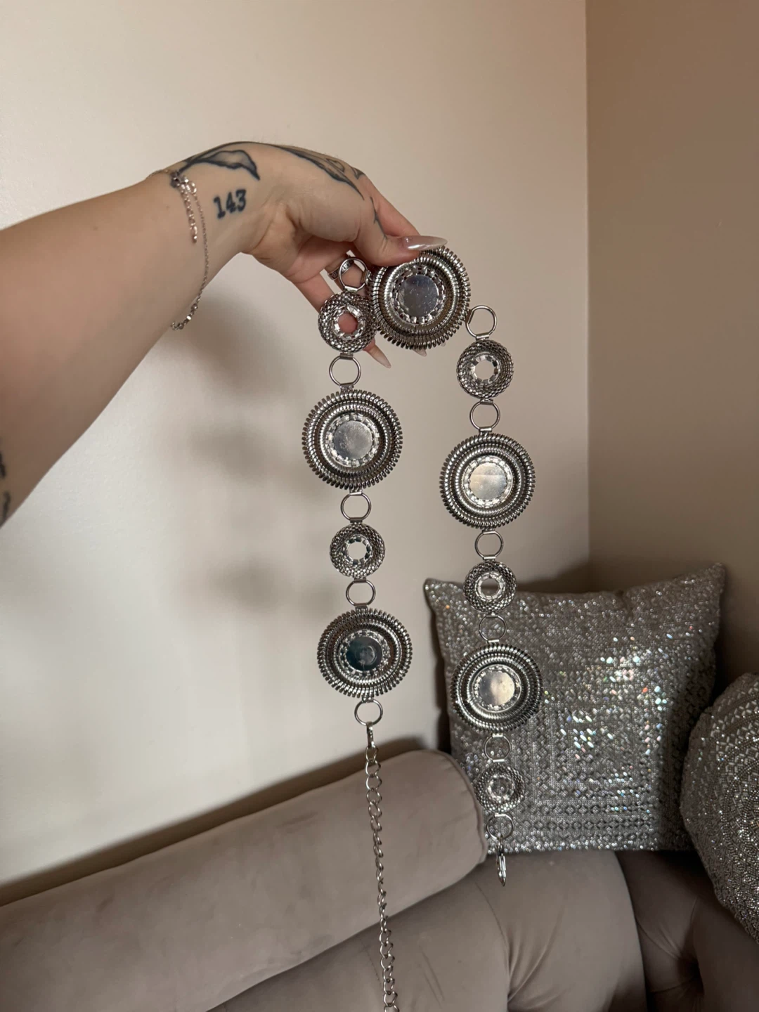 Silver Fashion Belt - photo 2