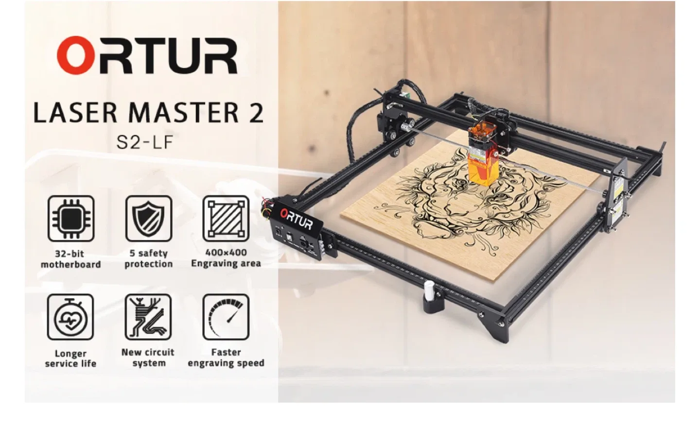 Ortur Laser Master 2 S2-LF Laser Engraver