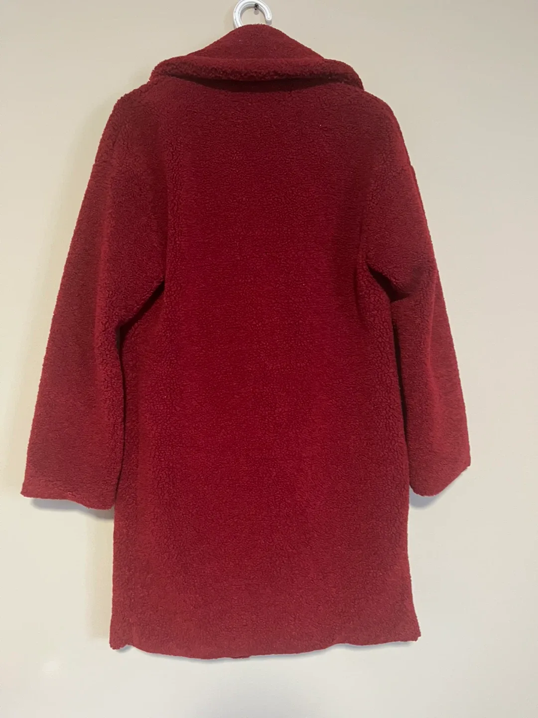 Kendall + Kylie Red Teddy Coat image indicator(3)