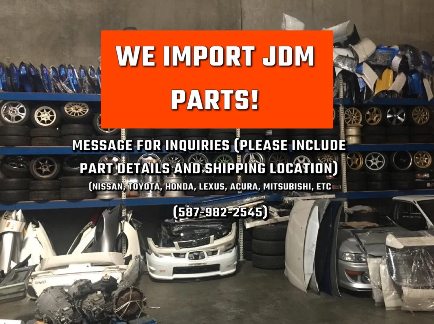 We Source JDM parts! MESSAGE FOR INQURIES