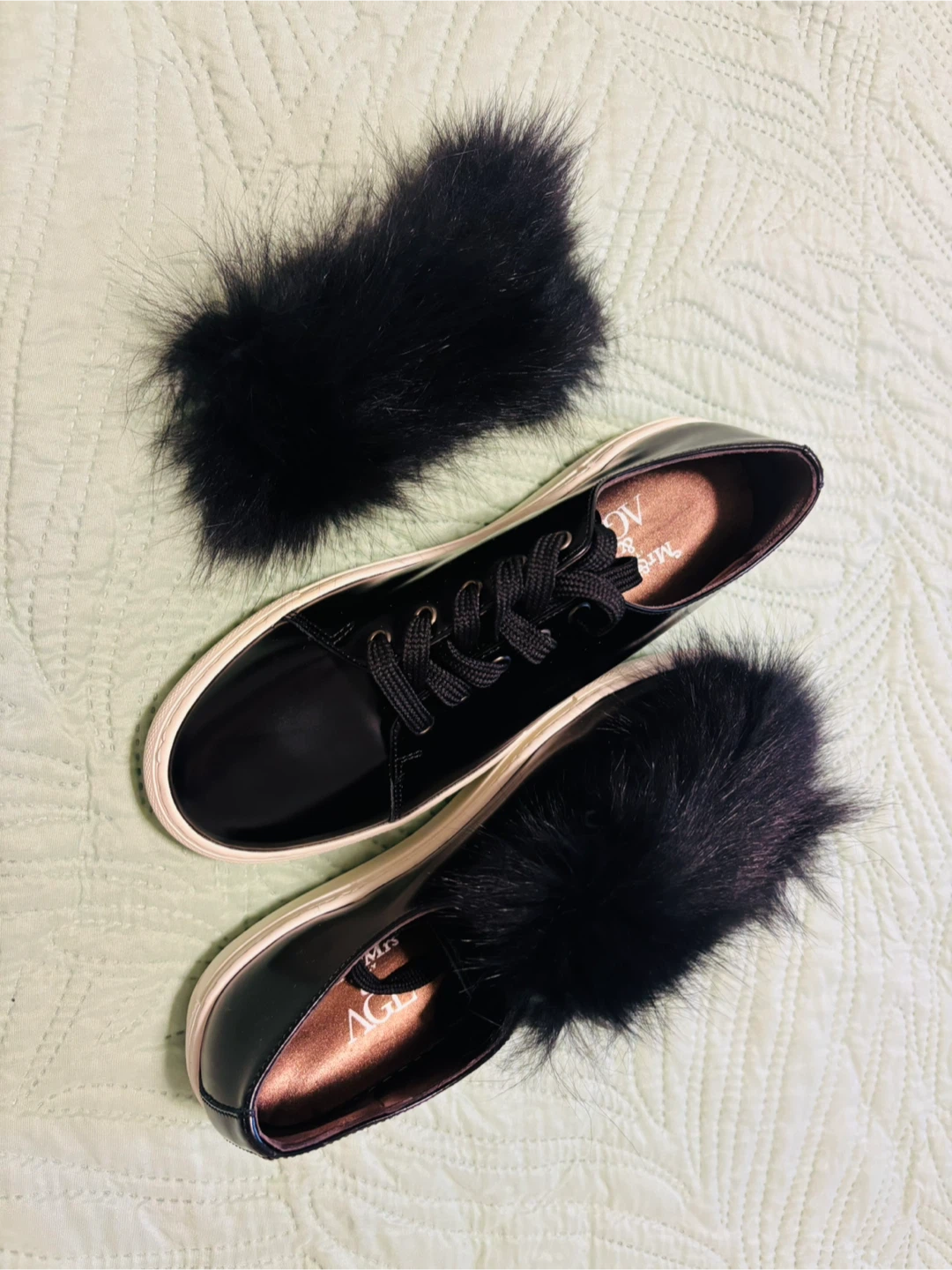 Mr&Mrs Italy Women's Leather Sneakers Size 37 Black - photo 2
