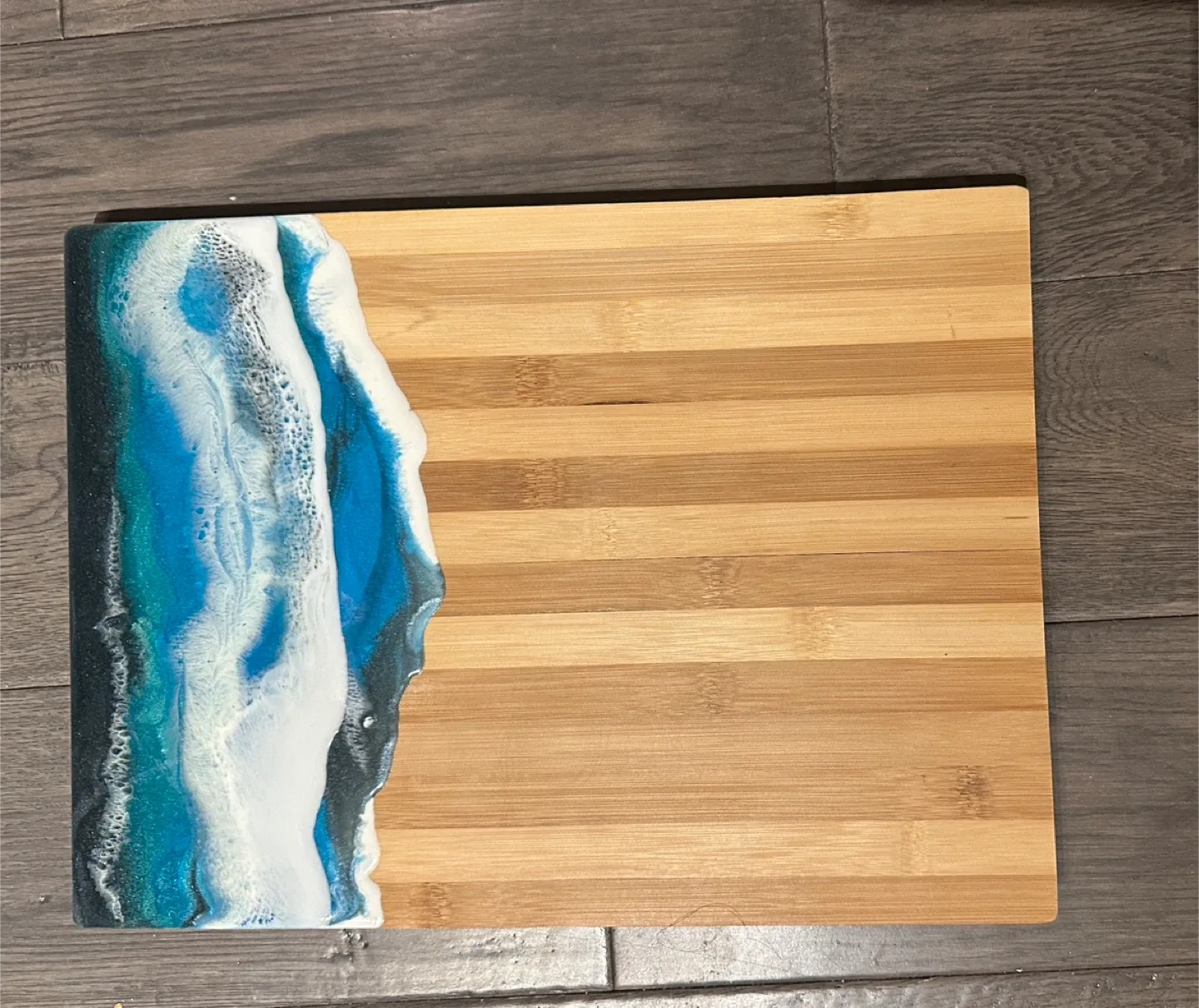 Handmade Resin Ocean Cutting Board/Charcuterie Board