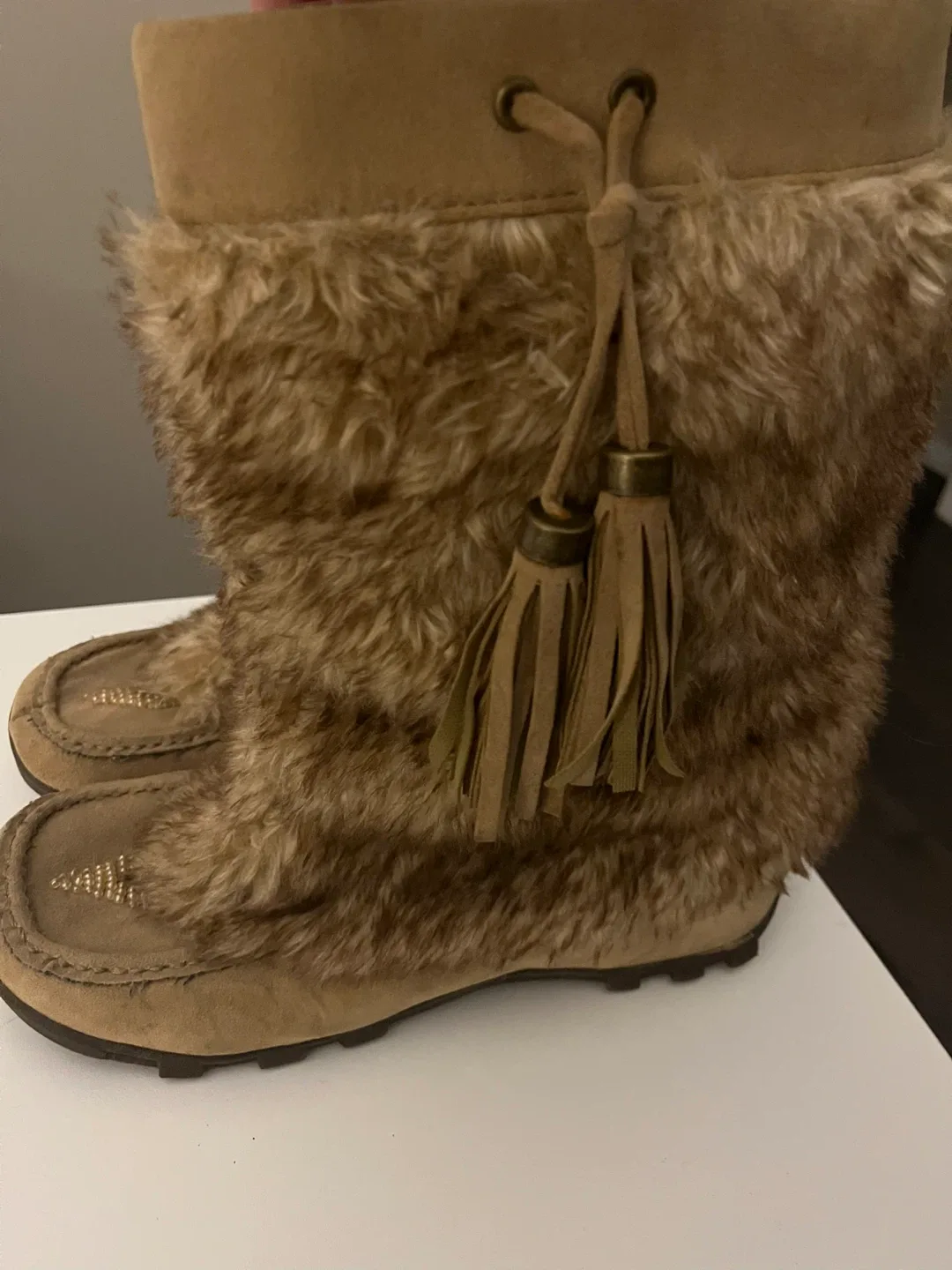 Brown Suede Winter Boots image indicator(3)
