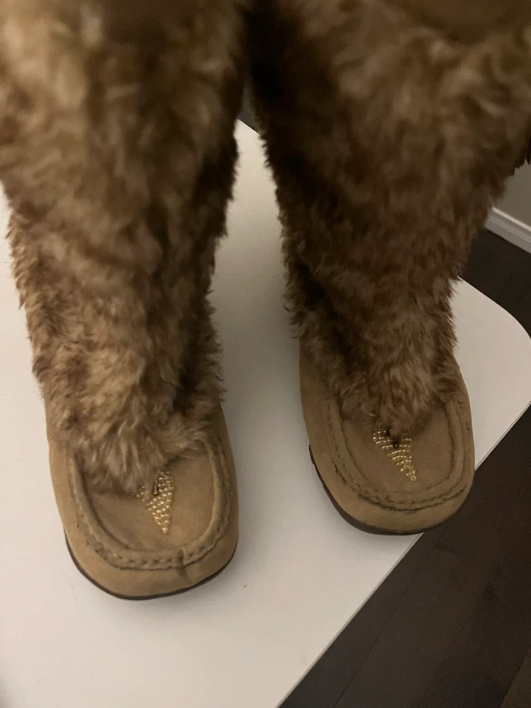 Brown Suede Winter Boots image indicator(2)