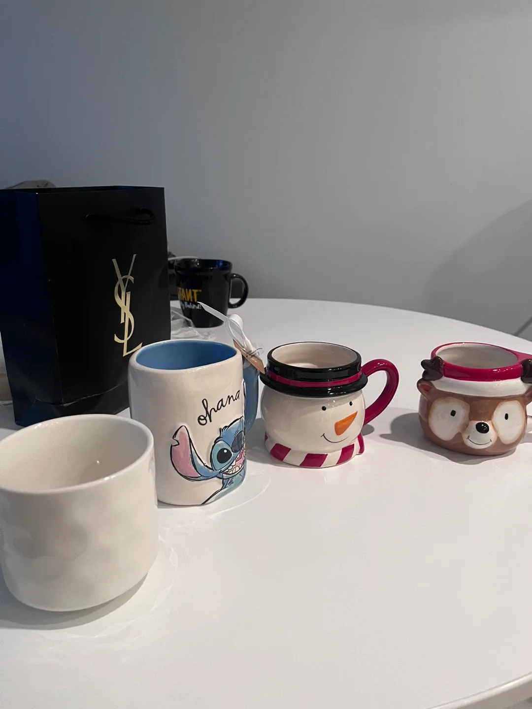 Disney Stitch, Snowman, Reindeer Mugs