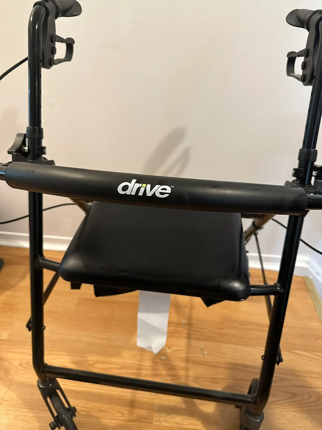 Drive Medical Walker with Seat - Black