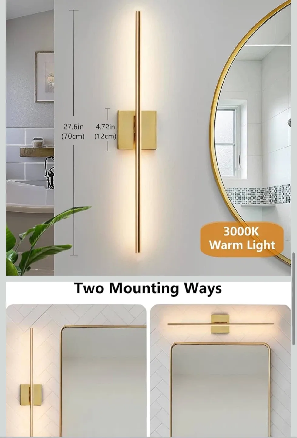 LED Wall Sconces Light (Set of 2) image indicator(8)
