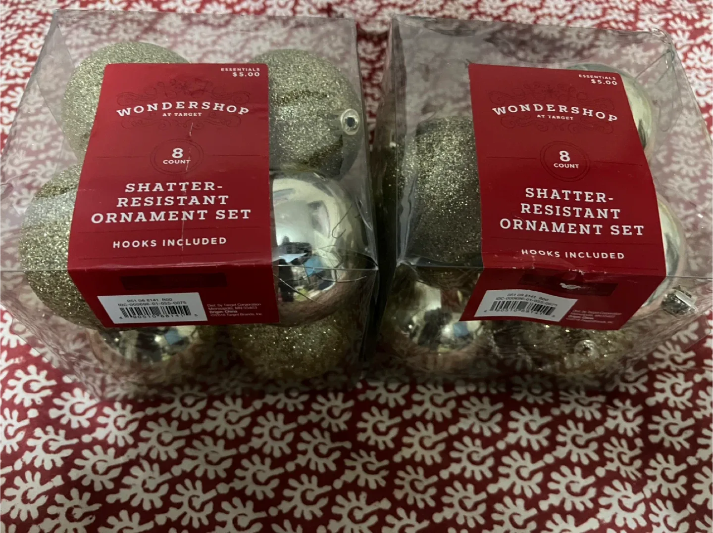 Wondershop 8-Count Shatter-Resistant Ornament Set