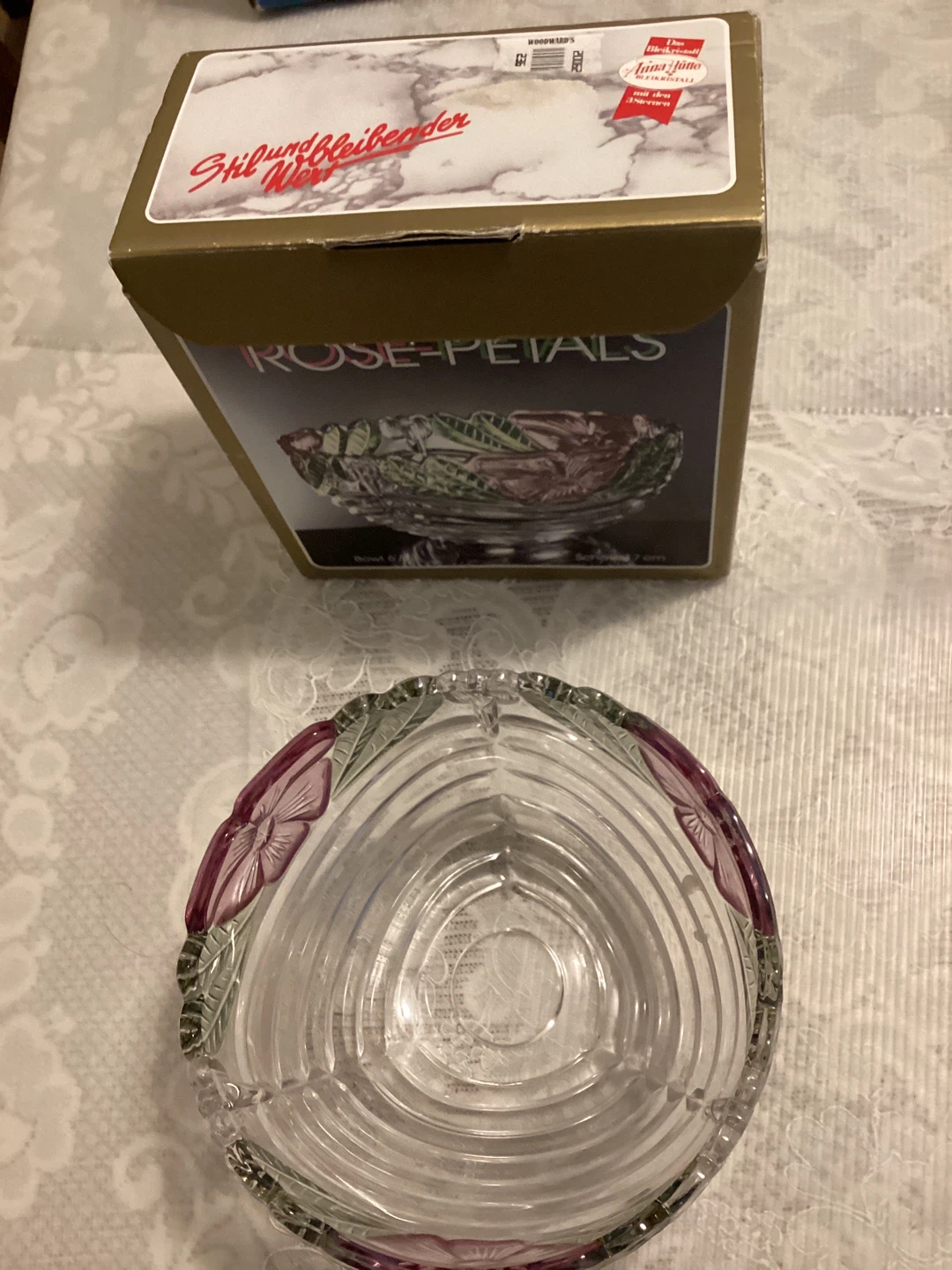Rose-Petals Crystal Bowl 6/7cm - photo 2