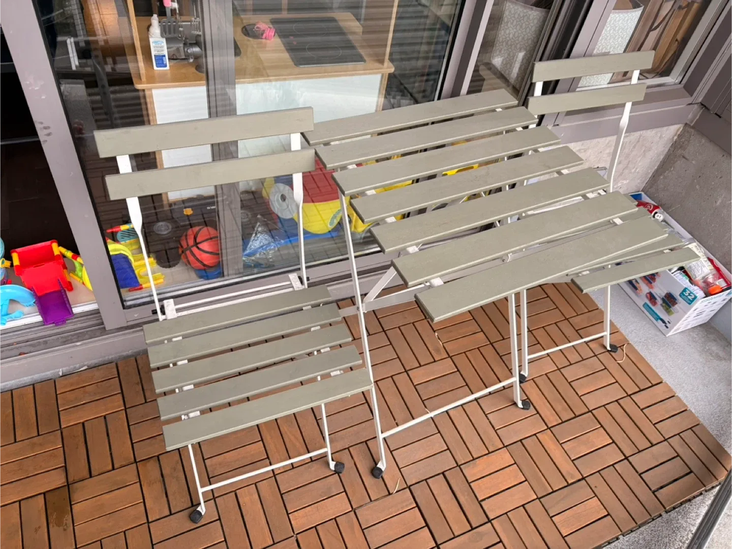 IKEA ÄPPLARÖ Table with 2 Chairs - Outdoor Furniture Set