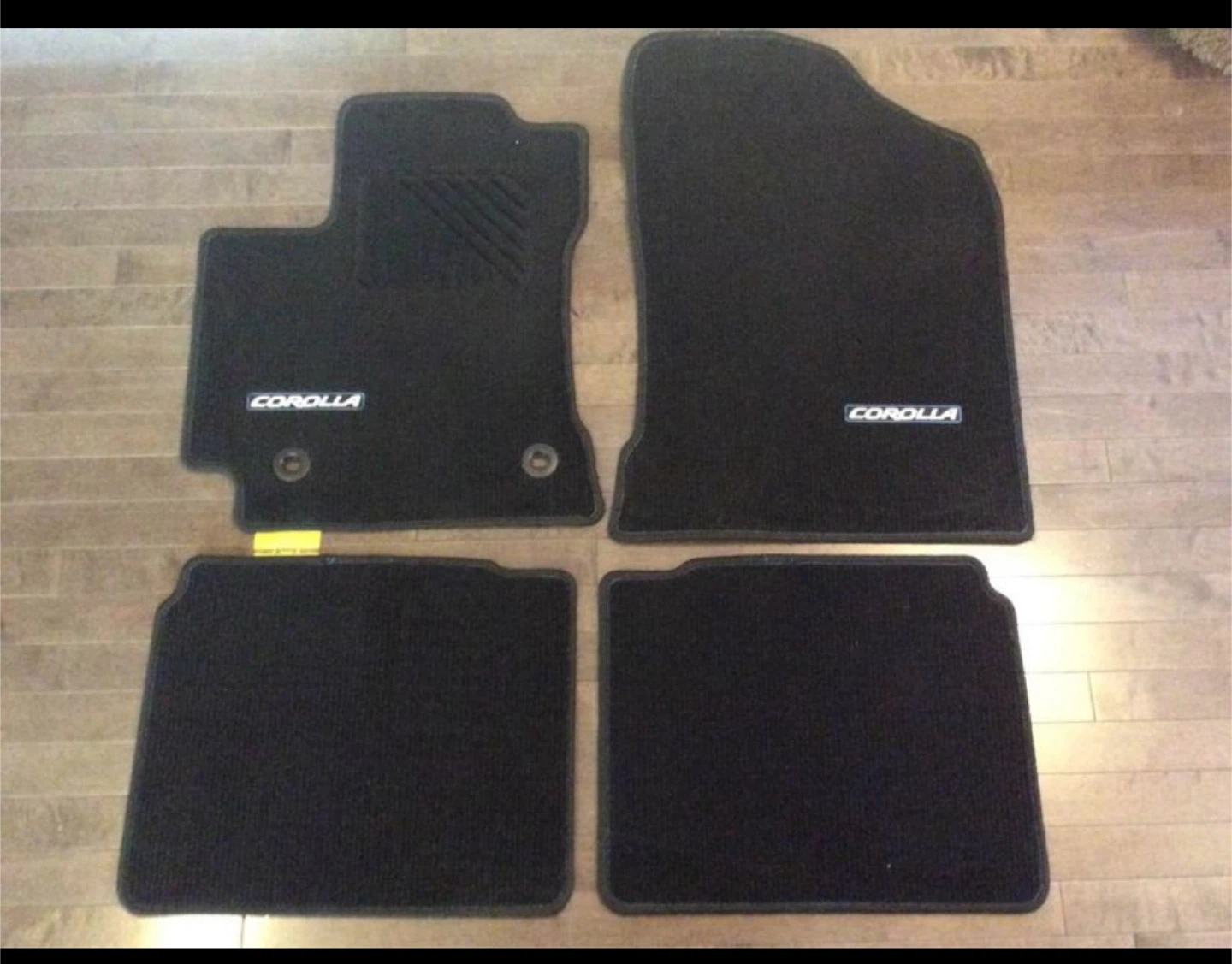 Toyota Corolla Black Floor Mats - Set of 4