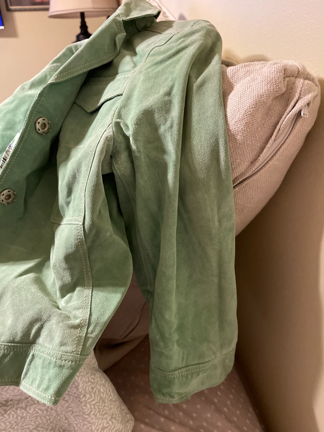 Elie Tahari Green Suede Jacket - photo 3