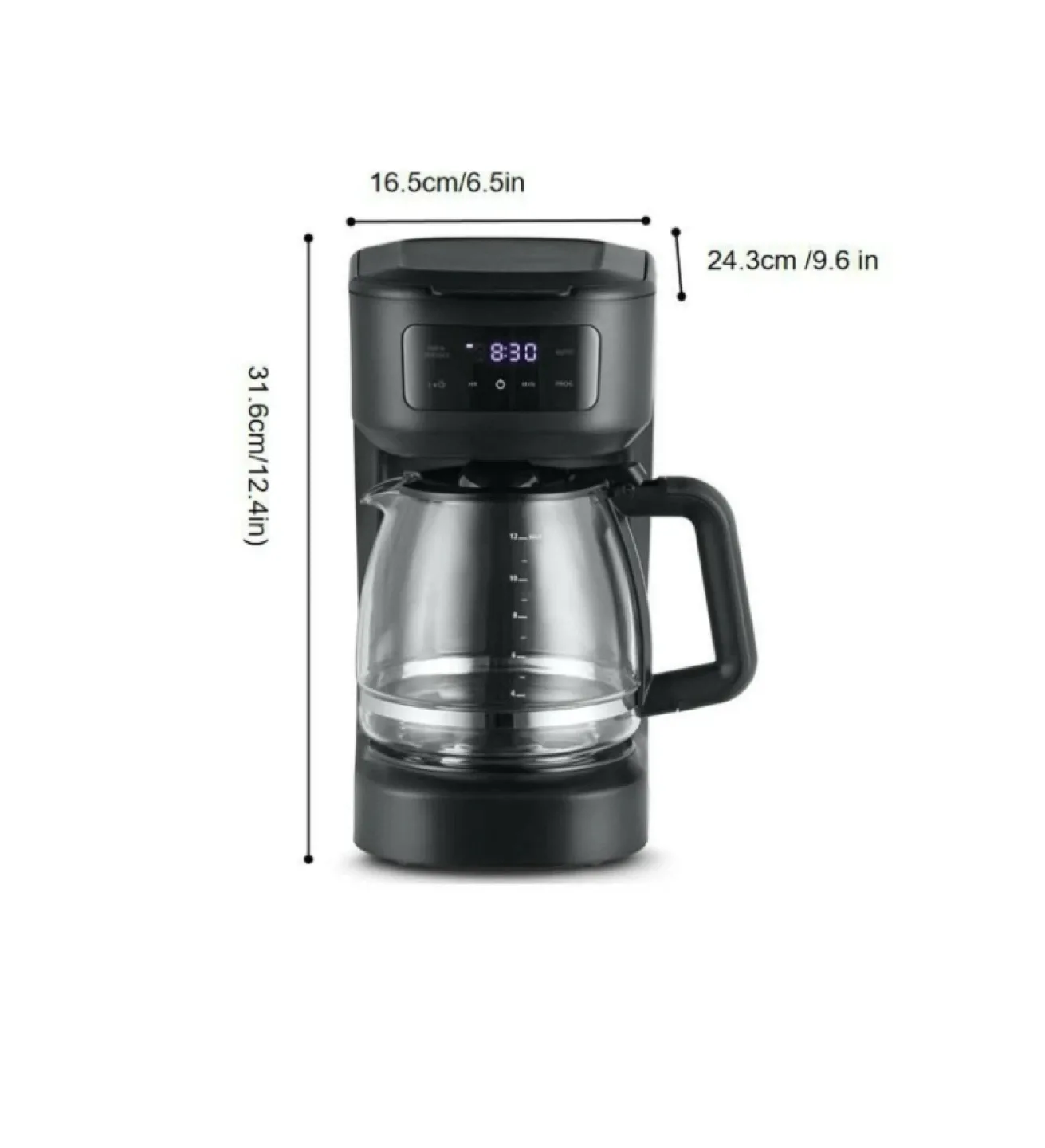Mainstays Programmable Coffee Maker + Main Stays Glass Medium, image indicator(5)