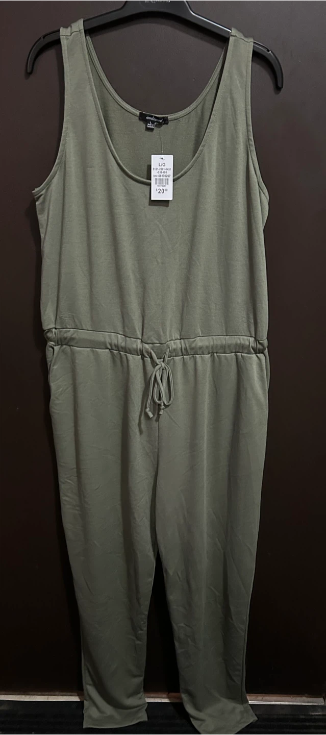 Maurices Olive Green Jumpsuit - Size L/G - photo 2