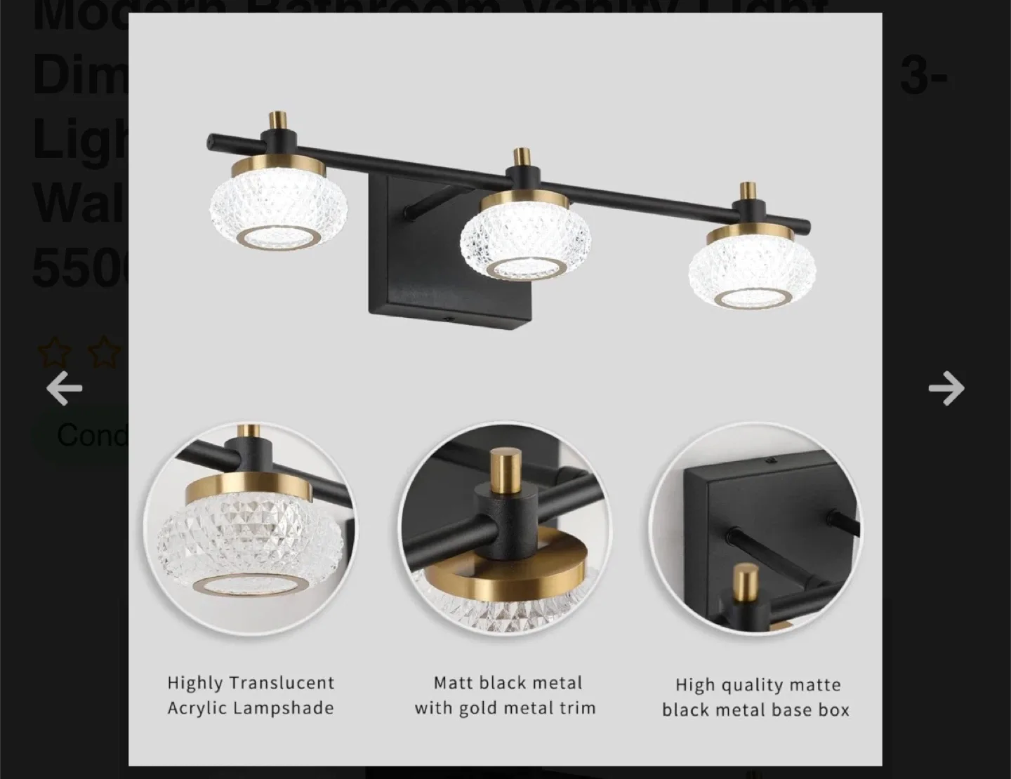 3-Light Vanity Light Fixture image indicator(3)
