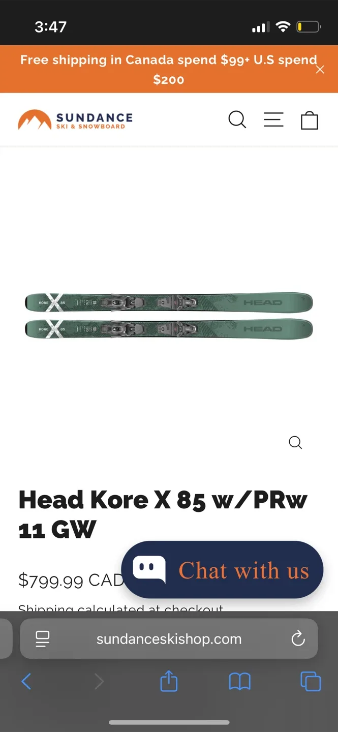 Head Kore X 85 Skis + PRW 11 GW Binding