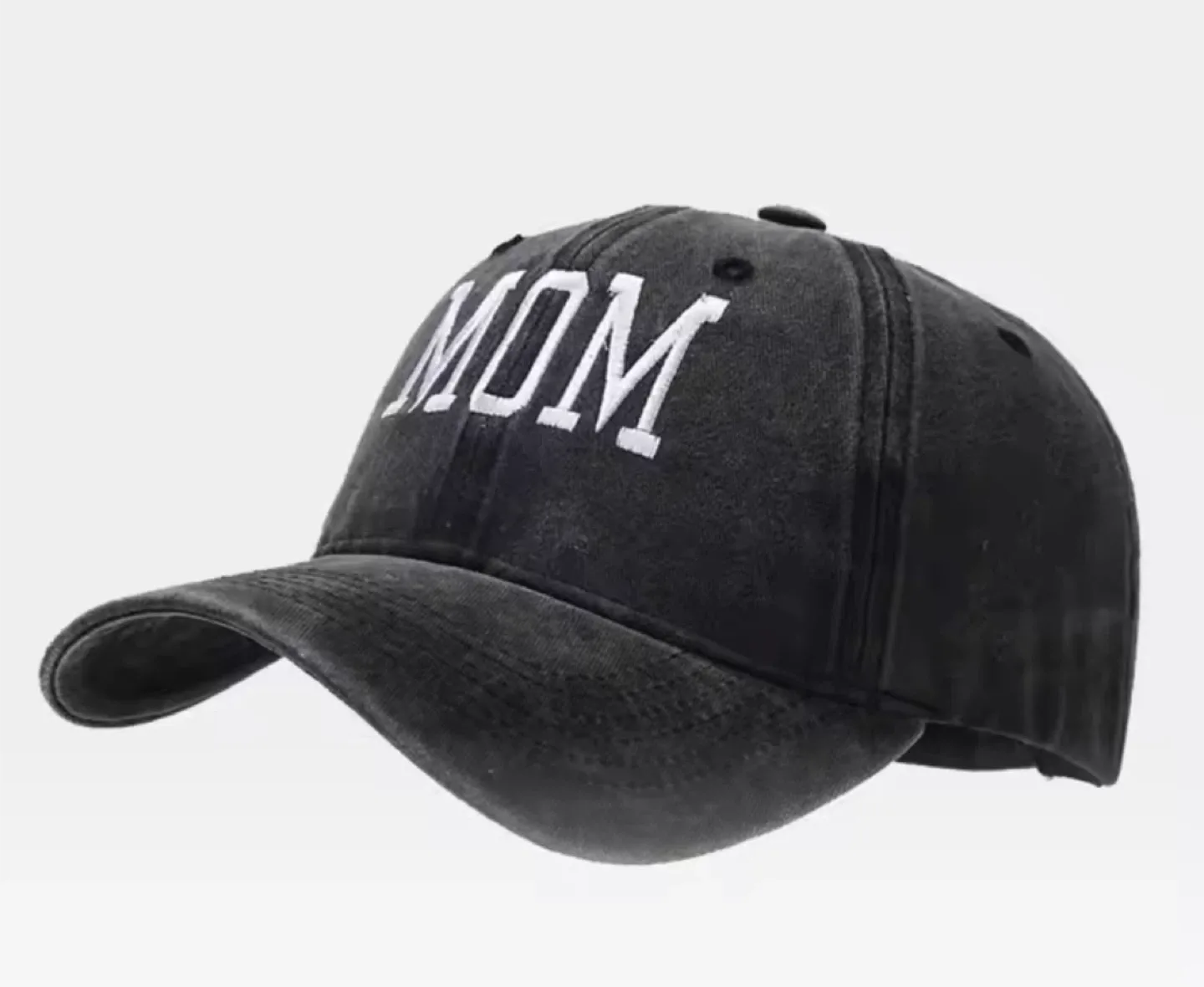 MOM Baseball Cap - Wine Red washed cotton image indicator(5)