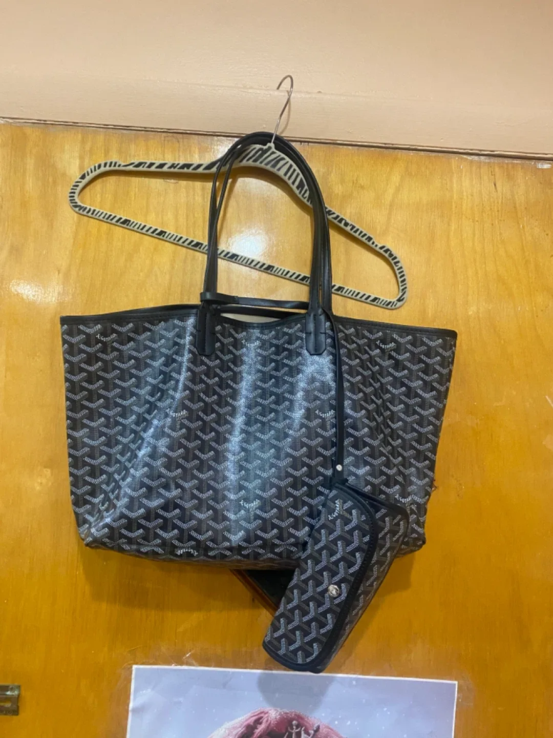 Smaller goyard tote 18x11x5 approximately