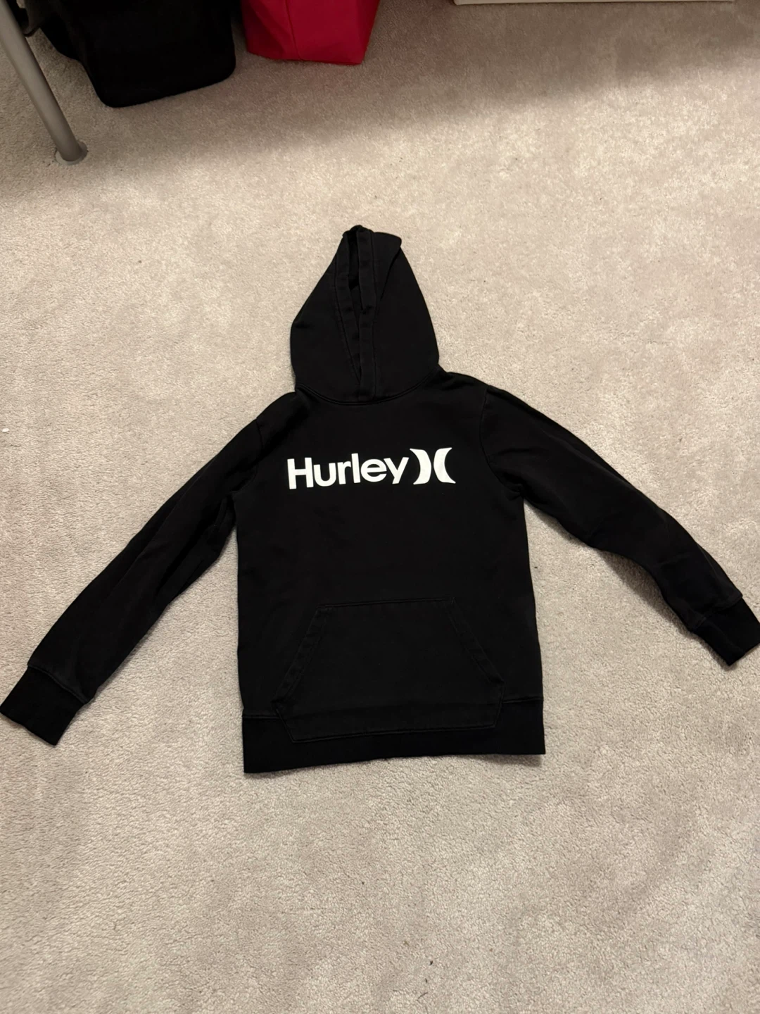 Hurley Black Hoodie Boys Size 10/12