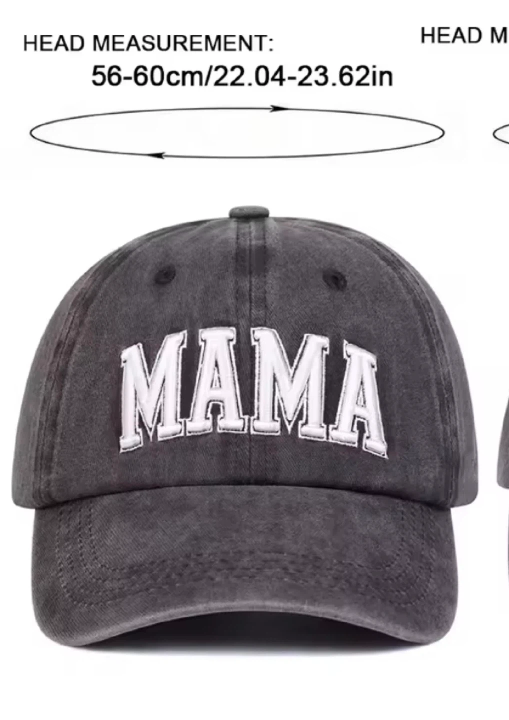 Dark Grey 'Mama' Baseball Cap - photo 5