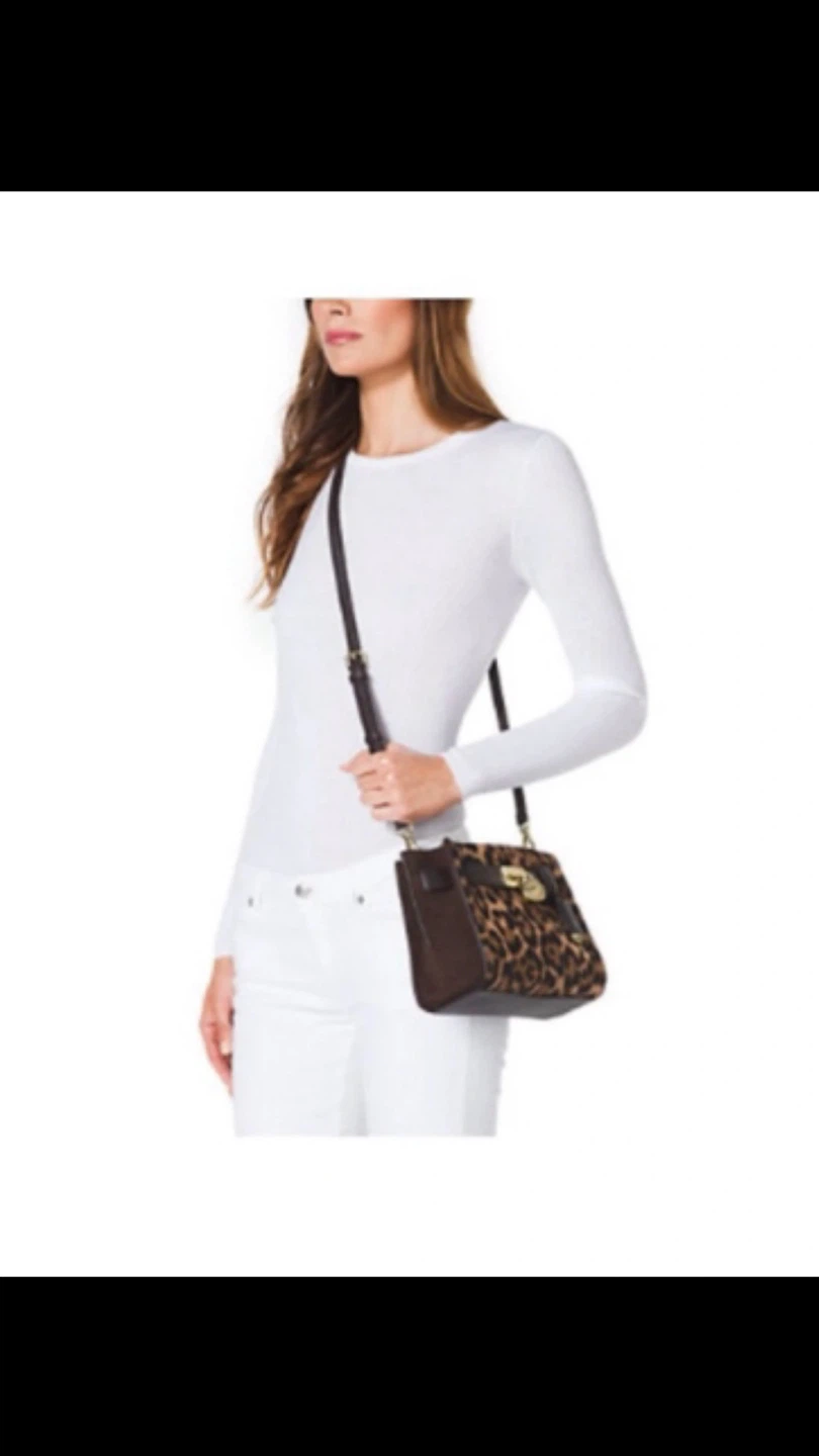 MICHAEL KORS HAMILTON TRAVELER HAIRCALF LEOPARD Cross body bag - photo 2