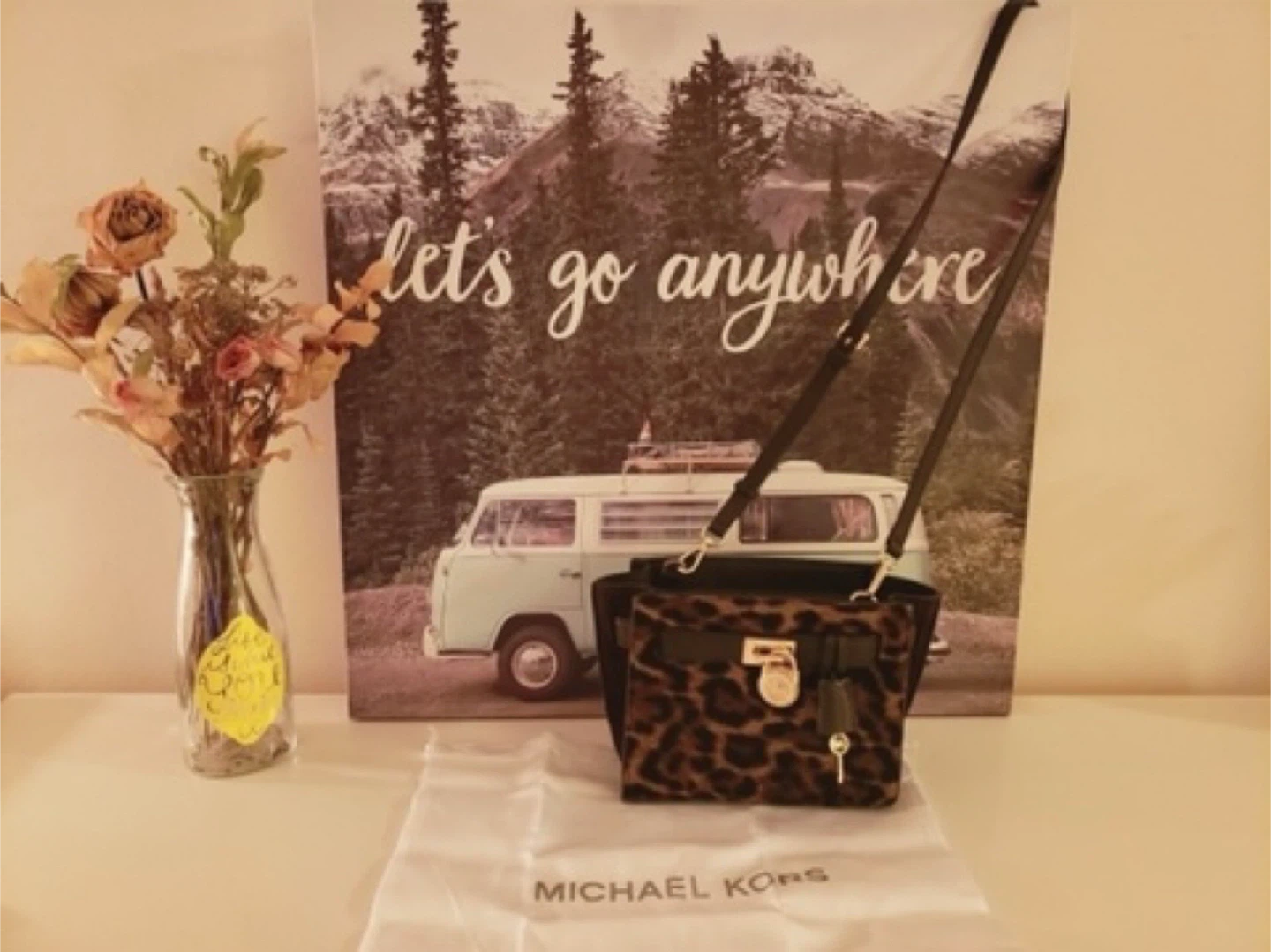 MICHAEL KORS HAMILTON TRAVELER HAIRCALF LEOPARD Cross body bag - photo 3