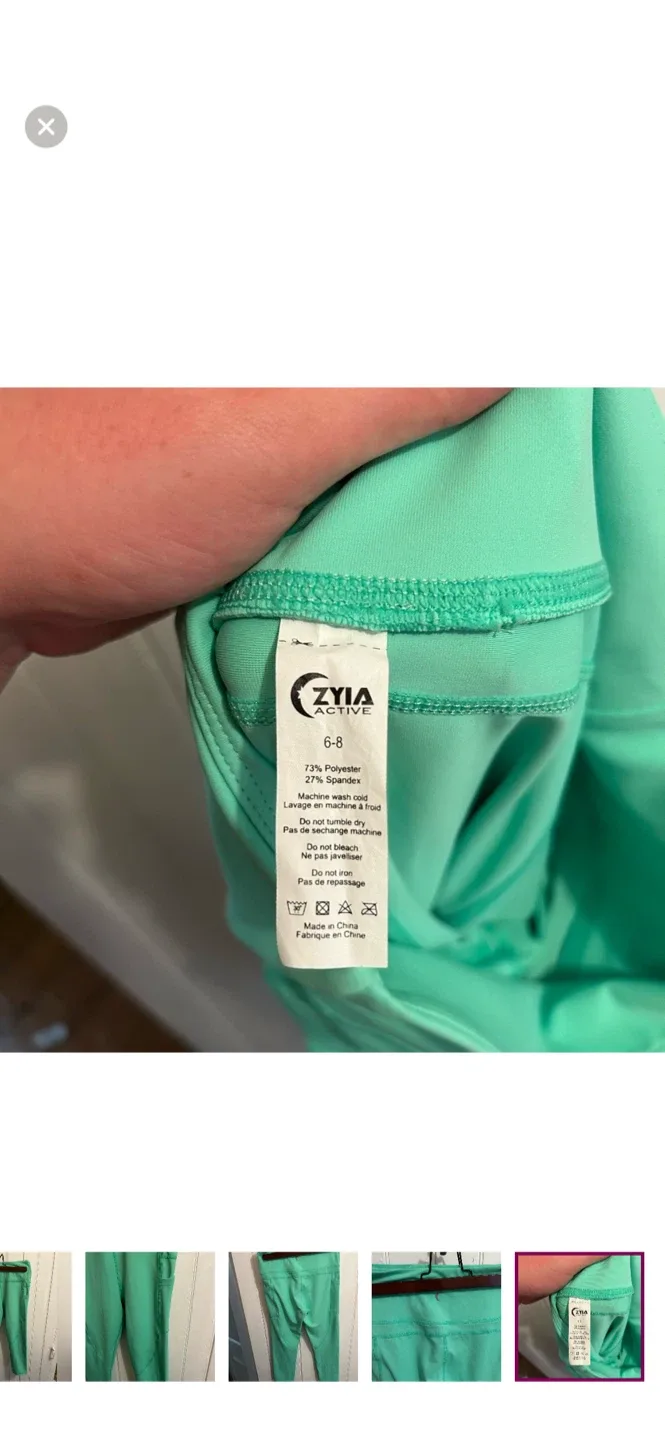 Zyia Active Capri Leggings, Size 6-8 image indicator(5)