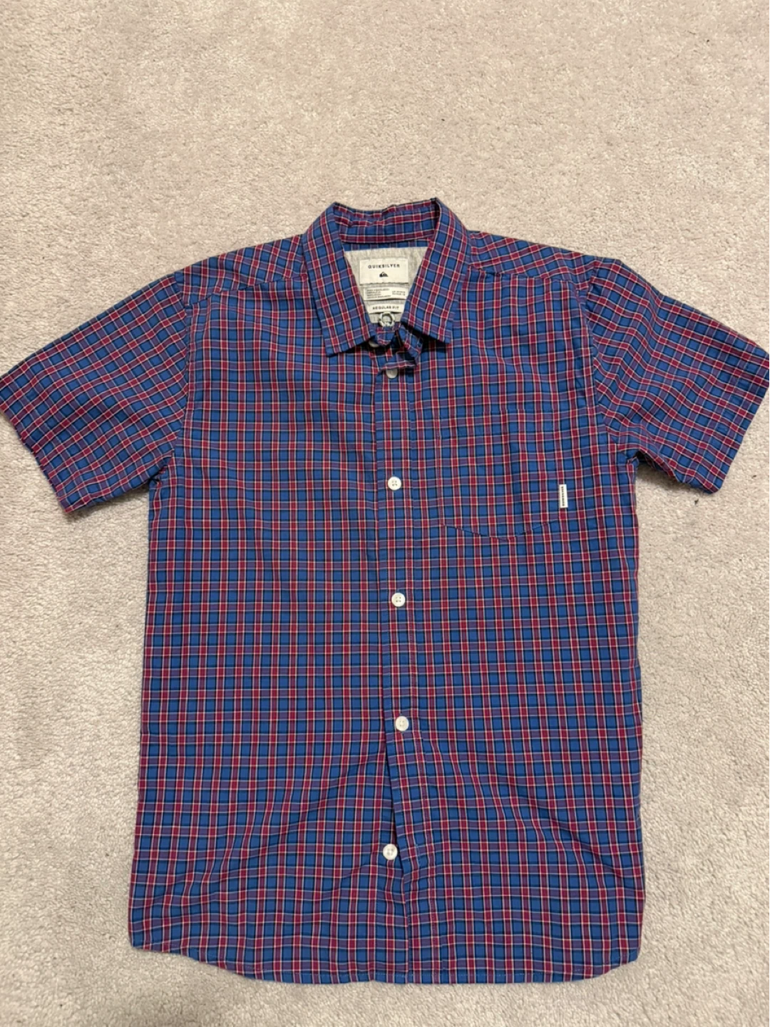 Quiksilver Plaid Short Sleeve Shirt