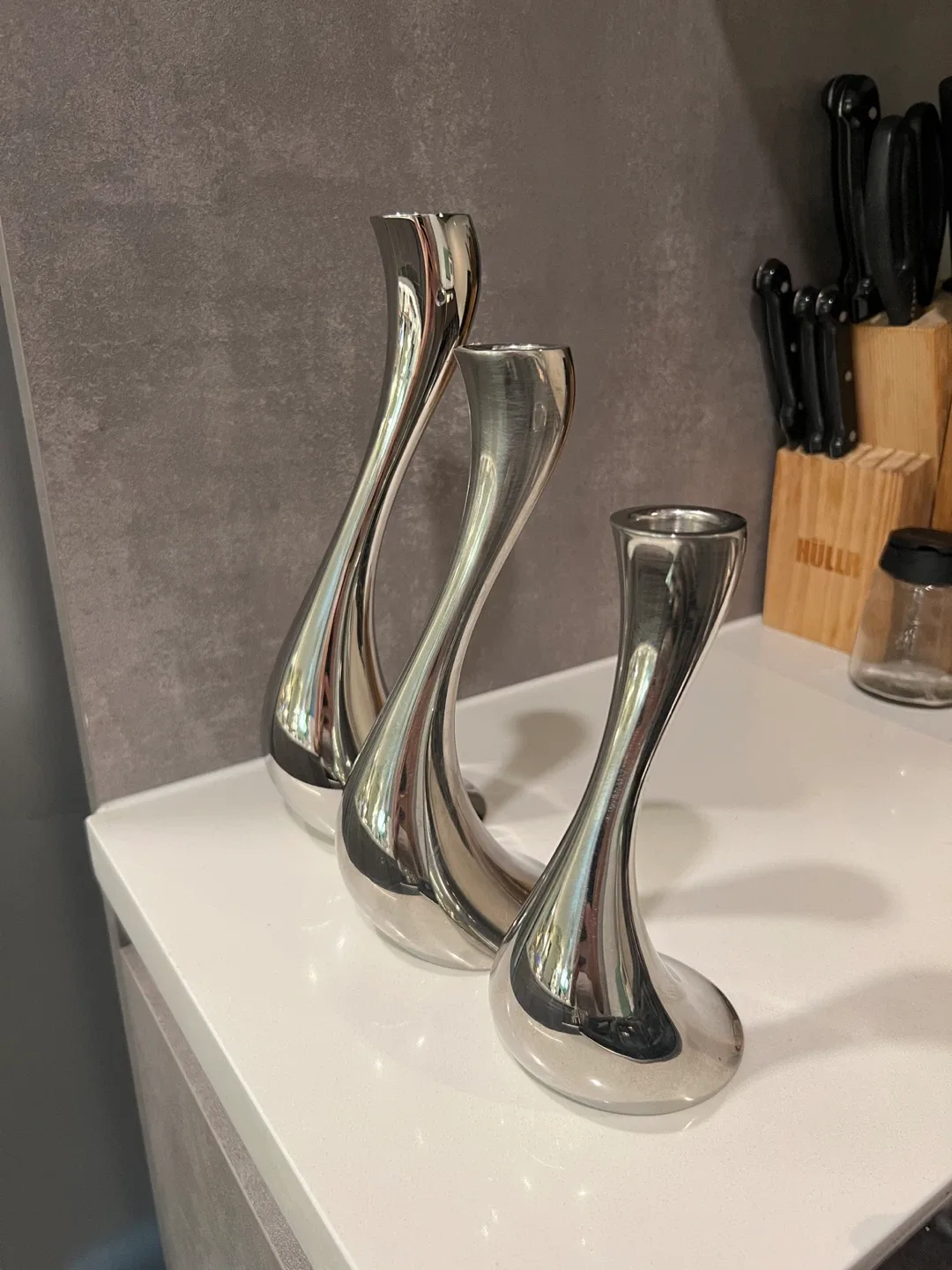 Georg Jensen Cobra Candle Holders (Set of 3) image indicator(4)